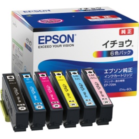 エプソン　インクカートリッジ　イチョウ　６色パック　ＩＴＨ－６ＣＬ　１箱（６個：各色１個）