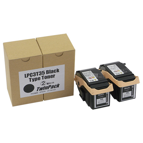 たのめーる】トナーカートリッジ LPC3T35K 汎用品 ブラック 1箱(2個)の通販