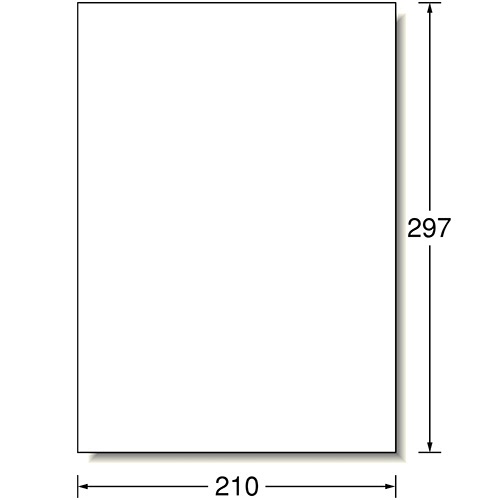エーワン　ラベルシール［インクジェット］　マット紙・ホワイト　Ａ４　ノーカット　はがしやすい加工付　６０２０１　１冊（２０シート）2