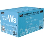 ＴＡＮＯＳＥＥ　αエコペーパー　タイプＷＳ　白くて滑らか、ちょっとコシのあるコピー用紙。　Ｂ４　１箱（２５００枚：５００枚×５冊）