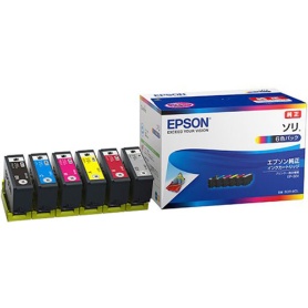 エプソン　インクカートリッジ　ソリ　６色パック　ＳＯＲ－６ＣＬ　１箱（６個：各色１個）