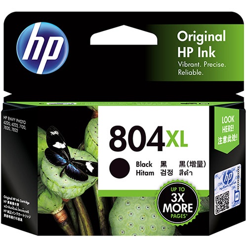 ＨＰ　ＨＰ８０４ＸＬ　インクカートリッジ　黒　増量　Ｔ６Ｎ１２ＡＡ　１個1