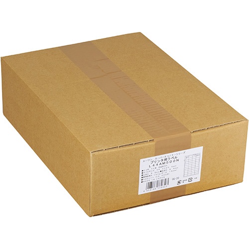 エーワン　スーパーエコノミーシリーズ　プリンタ用ラベル　Ａ４　４面　１０５×１４８．５ｍｍ　Ｌ４ＡＭ５００Ｎ　１箱（５００シート）1