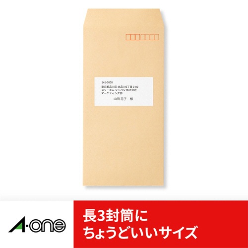 エーワン　スーパーエコノミーシリーズ　プリンタ用ラベル　Ａ４　１２面　８６．４×４２．３ｍｍ　四辺余白付　Ｌ１２ＡＭ５００Ｎ　１箱（５００シート）3
