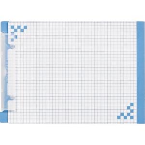 ヒサゴ　折り込み下敷き付　キャリーバインダー　Ａ５ヨコ　ブルー　ＢＨ０１Ａ５Ｂ　１箱（５冊）1