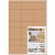 ヒサゴ　クラフト紙ラベル　ダークブラウン　ダンボール用　Ａ４　２４面　６６×３３．９ｍｍ　ＯＰＤ３００８　１冊（２０シート）