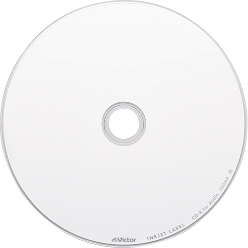たのめーる】JVC 音楽用CD-R 80分 1-48倍速対応 ホワイトワイド 