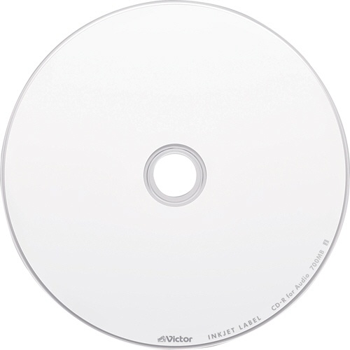 ＪＶＣ　音楽用ＣＤ－Ｒ　８０分　１－４８倍速対応　ホワイトワイドプリンタブル　スピンドルケース　ＡＲ８０ＦＰ３０ＳＪ１　１パック（３０枚）2
