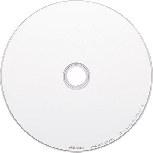 ＪＶＣ　音楽用ＣＤ－Ｒ　８０分　１－４８倍速対応　ホワイトワイドプリンタブル　スピンドルケース　ＡＲ８０ＦＰ５０ＳＪ２　１パック（５０枚）2