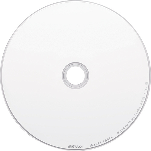 たのめーる】JVC 録画用DVD-R 120分 1-16倍速 ホワイトワイド 