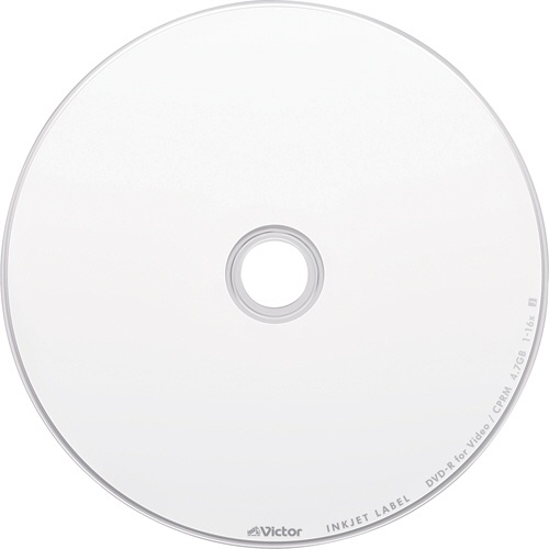 ＪＶＣ　録画用ＤＶＤ－Ｒ　１２０分　１－１６倍速　ホワイトワイドプリンタブル　スピンドルケース　ＶＨＲ１２ＪＰ２０ＳＪ１　１パック（２０枚）2