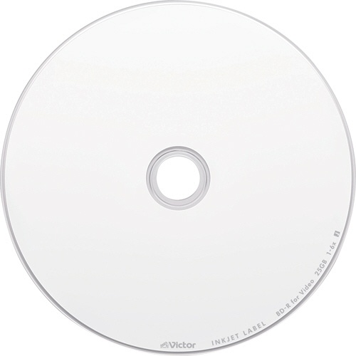 ＪＶＣ　録画用ＢＤ－Ｒ　１３０分　１－６倍速　ホワイトワイドプリンタブル　スピンドルケース　ＶＢＲ１３０ＲＰ５０ＳＪ１　１パック（５０枚）2