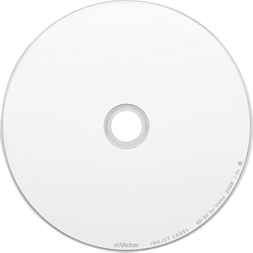 ＪＶＣ　録画用ＢＤ－ＲＥ　１３０分　１－２倍速　ホワイトワイドプリンタブル　スピンドルケース　ＶＢＥ１３０ＮＰ２５ＳＪ１　１パック（２５枚）2