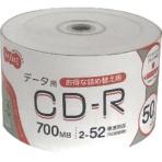 ＴＡＮＯＳＥＥ　データ用ＣＤ－Ｒ　７００ＭＢ　５２倍速　ホワイトワイドプリンタブル