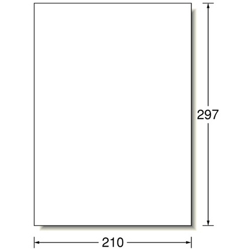 エーワン　ラベルシール［インクジェット］　超耐水マット紙・ホワイト　Ａ４　ノーカット　６２６０１　１冊（５０シート）2