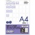 ＴＡＮＯＳＥＥ　各種プリンタ対応タックインデックス　Ａ４　５６面（中）　２３×２９ｍｍ　青枠　１冊（２０シート）
