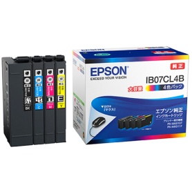 エプソン　インクカートリッジ　４色パック　大容量　ＩＢ０７ＣＬ４Ｂ　１箱（４個：各色１個）