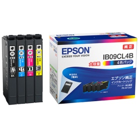 エプソン　インクカートリッジ　４色パック　大容量　ＩＢ０９ＣＬ４Ｂ　１箱（４個：各色１個）