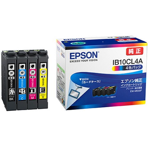 エプソン　インクカートリッジ　４色パック　ＩＢ１０ＣＬ４Ａ　１箱（４個：各色１個）1