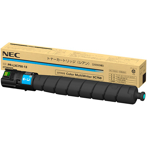 NEC トナーカートリッジ シアン PR-L3C750-13 1個-