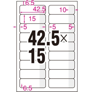 コクヨ　はがきサイズで使い切りやすいふせんラベル　１８面　１５×４２．５ｍｍ　ピンク　ＫＰＣ－ＰＳＦ１８－５０Ｐ　１冊（５０シート）2