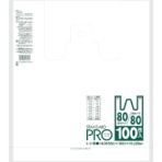 日本サニパック レジ袋80/80号 乳白 Y12H-W 1袋(100冊)