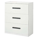 オカムラ　ＶＩＬＬＡＧＥ　ＶＳ収納　下置き専用３段ラテラルキャビネット　幅９００×奥行４５０×高さ１１００ｍｍ　ホワイト　８ＶＵ１１Ｒ－ＺＣ２４　１台