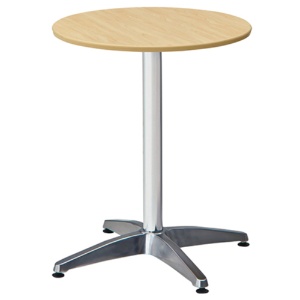 ＡＫＩＲＡ　カフェテーブル　丸型　アルミＸ脚　直径６００×高さ７２０ｍｍ　ナチュラル　ＣＴＸＡ－６０Ｒ－ＮＡ　１台1