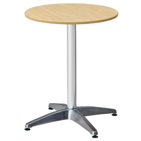 ＡＫＩＲＡ　カフェテーブル　丸型　アルミＸ脚　直径６００×高さ７２０ｍｍ　ナチュラル　ＣＴＸＡ－６０Ｒ－ＮＡ　１台