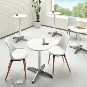 ＡＫＩＲＡ　カフェテーブル　丸型　アルミＸ脚　直径６００×高さ７２０ｍｍ　ホワイト　ＣＴＸＡ－６０Ｒ－ＷＨ　１台2