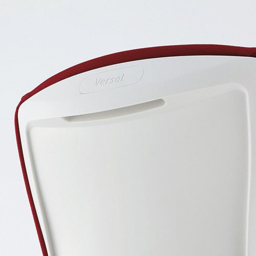 たのめーる ライオン事務器 オフィスチェアー バーサル ホワイトシェル ミドルバック アームレス コズミックブルー No 3510f K 1脚の通販