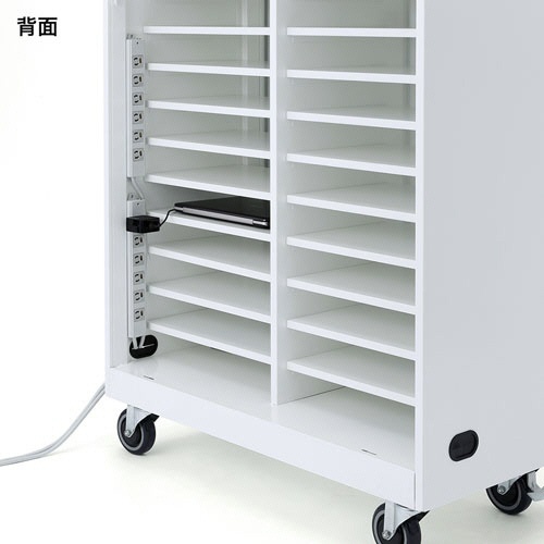 サンワサプライ　ノートパソコン収納キャビネット　２２台収納可　幅９００×奥行４５０×高さ１１６４ｍｍ（キャスター装着時）　ＣＡＩ－ＣＡＢ２２Ｎ　１台6