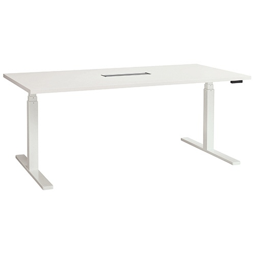 ライオン事務器　電動昇降テーブル（Ｂｅ－ｆｉｔ）　幅１８００×奥行９００×高さ６７０－１２５０ｍｍ　ピュアホワイト　ＢＥＦ－Ｆ１８０９－ＰＷＷ　１台1