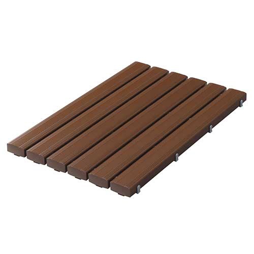 テラモト　抗菌安全スノコ（完成品）　６００×９００ｍｍ　茶　ＭＲ－０９３－３４１－４　１台1