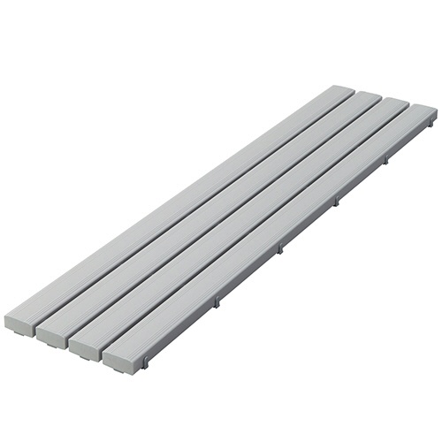 テラモト　抗菌安全スノコ　１８００×４００ｍｍ　灰　ＭＲ－９１０－０１４－６　１台1