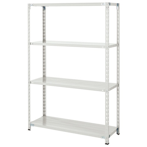 双福鋼器　軽量ＢＬラック　幅１２００×奥行６００×高さ１８００ｍｍ　４段　耐荷重１５０ｋｇ／段　ホワイトグレー　ＢＬ－６４Ｌ４　１台1