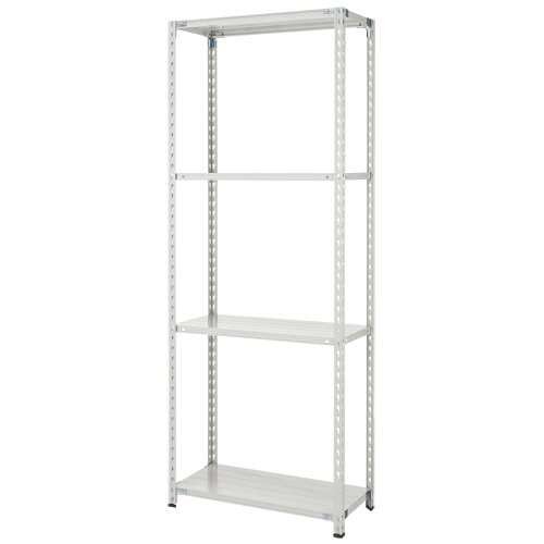 双福鋼器　軽量ＢＬラック　幅９００×奥行６００×高さ２１００ｍｍ　４段　耐荷重１５０ｋｇ／段　ホワイトグレー　ＢＬ－７３Ｌ４　１台1