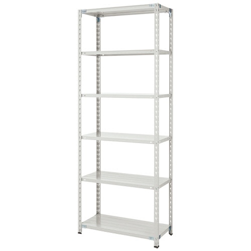 双福鋼器　軽量ＢＬラック　幅９００×奥行３００×高さ２１００ｍｍ　６段　耐荷重１５０ｋｇ／段　ホワイトグレー　ＢＬ－７３Ｓ６　１台1