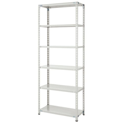 双福鋼器　軽量ＢＬラック　幅９００×奥行６００×高さ２１００ｍｍ　６段　耐荷重１５０ｋｇ／段　ホワイトグレー　ＢＬ－７３Ｌ６　１台1