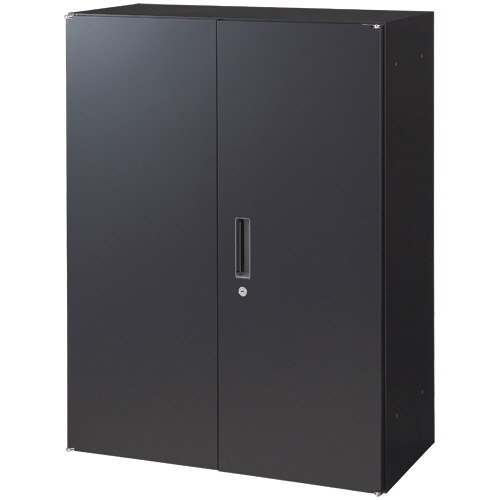 オカムラ　ＶＩＬＬＡＧＥ　ＶＳ収納　上・下置き兼用両開き　幅８００×奥行４００×高さ１０５０ｍｍ　ブラック　８ＶＳ１６Ｄ－ＺＣ２５　１台1