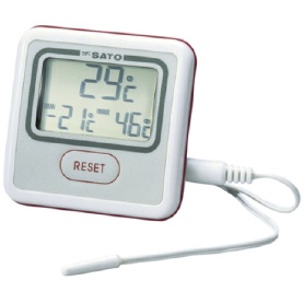 佐藤計量器製作所　冷蔵庫用温度計（外部センサー付）　ＰＣ－３３００　１個