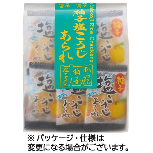 森白製菓　柚子塩こうじあられ　５３ｇ　１パック1