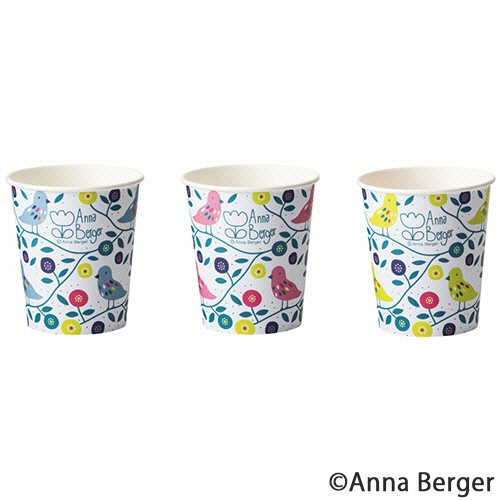 ＴＡＮＯＳＥＥ　紙コップ　Ｌｉｔｔｌｅ　Ｂｉｒｄ（リトルバード）　２０５ｍＬ（７オンス）　１セット（１６００個：８０個×２０パック）1