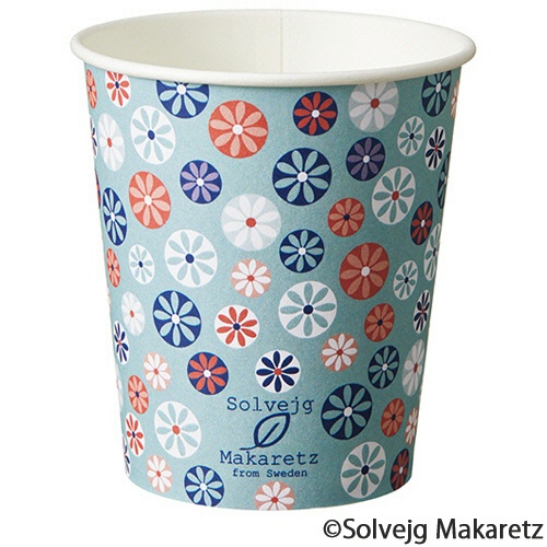ＴＡＮＯＳＥＥ　紙コップ　Ｍｏｓａｉｃ　Ｆｌｏｒａｌ（モザイク　フローラル）　２０５ｍＬ（７オンス）　１セット（１６００個：８０個×２０パック）3