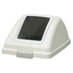 山崎産業 リサイクルトラッシュ ECO-90 角穴蓋 ホワイト その他のゴミ YW-135L-OP1-W 1個