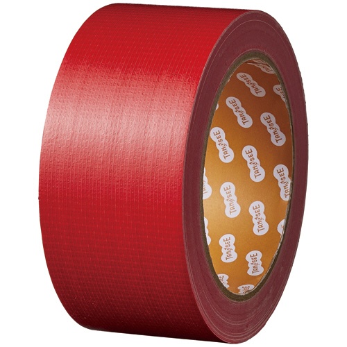 ＴＡＮＯＳＥＥ　布テープ（カラー）　５０ｍｍ×２５ｍ　厚み約０．１７ｍｍ　赤　１巻1
