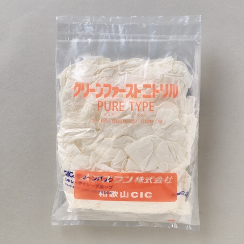 アズワン　クリーンファースト　ニトリル手袋　ロング（パウダーフリー）　クリーンパック　Ｍ　８－５６８８－０２　１箱（１００枚）3