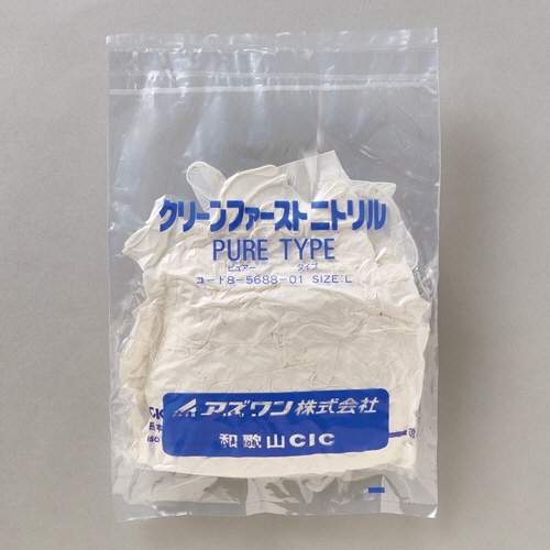 アズワン　クリーンファースト　ニトリル手袋　ロング（パウダーフリー）　クリーンパック　Ｌ　８－５６８８－０１　１箱（１００枚）3