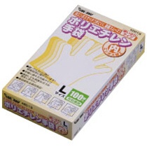 川西工業　ポリエチレン手袋　内エンボス　クリア　Ｌ　＃２０１３　１箱（１００枚）1