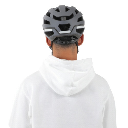 オリンパス　自転車用ヘルメット　ＥＶＥＲＹ　Ｍ　スモークグレイ　１６－０５２８　１個10